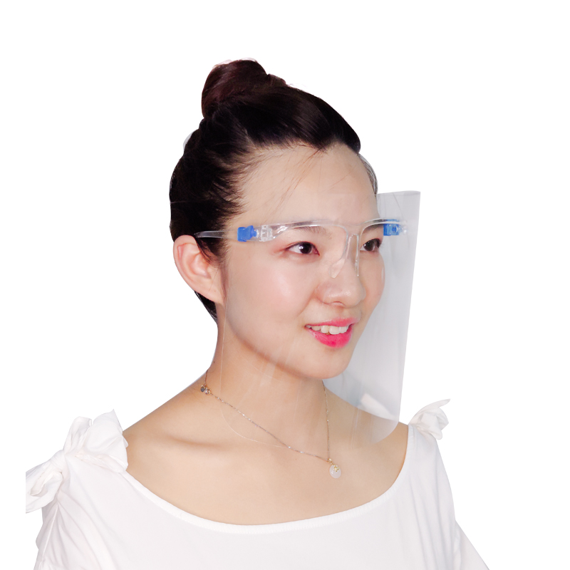 Moda total plástico gafas de transparencia máscara de plástico máscara de protección contra niebla