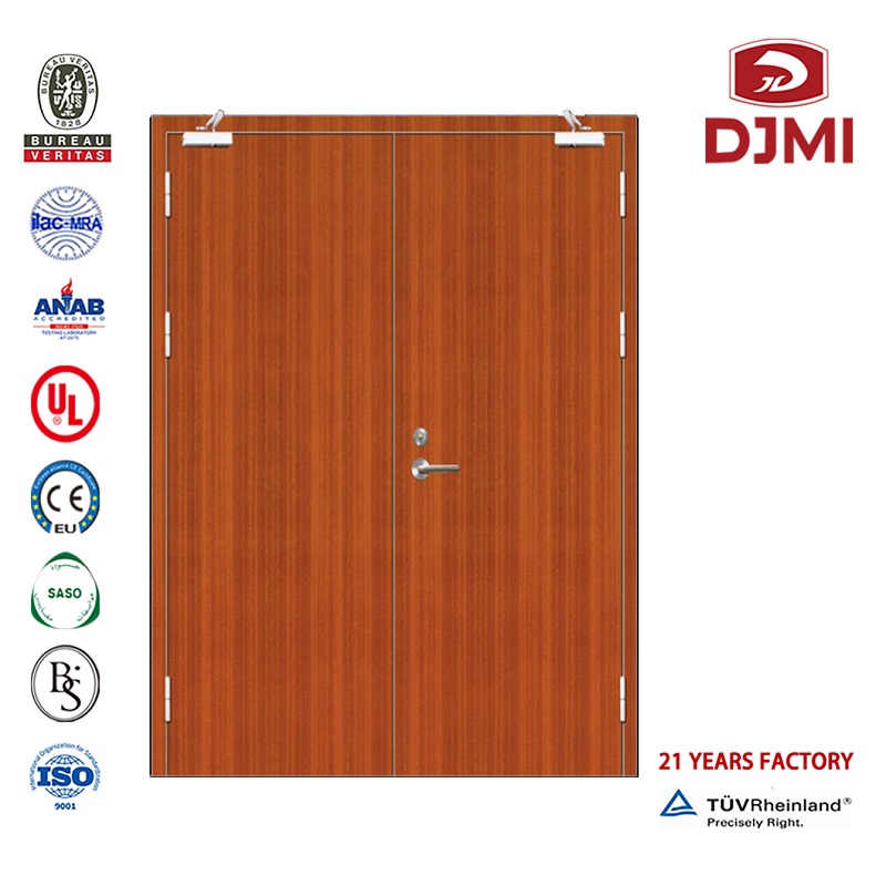 Made 30 - 60 - 90 minutes Design Hotel Timber pain Fire door New Establishment usa Certification Wood Hotel Puerta 90 minutes Fire level China Factory carpintería Hotel