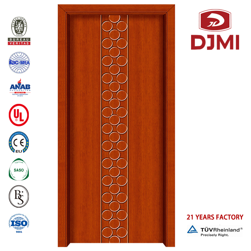 Nuevas configuraciones Puertas cortafuegos de madera de teca con certificación Ul de 20 minutos Puerta de madera de una sola hoja Fábrica china Puerta de diseño de seguridad plana para puertas de apartamentos resistentes al fuego Puer...