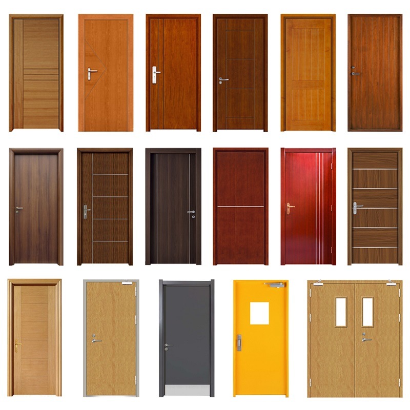 Puertas laminadas Hpl personalizadas Edificio de gran altura Puerta de panel de madera maciza contra incendios Nueva configuración Proveedor de incendios de China Puerta tallada de madera individual Fabricante de fábrica china Puerta c...