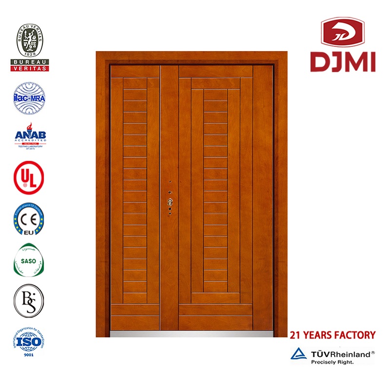 Nuevo diseño de puertas blindadas hdf dormitorio madera puerta delantera diseño de fábrica china blindaje de seguridad material sólido puerta blindado de alta calidad blindado de Seguridad puerta blindada de roble