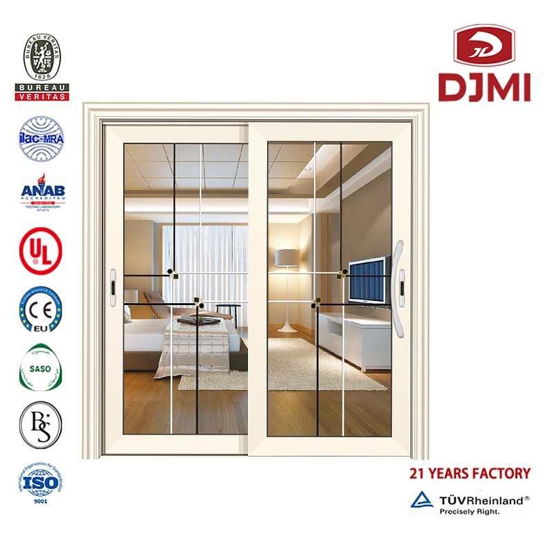 Y Windows Nuevo diseño Puerta corrediza de aluminio comercial batiente con color de grano de madera Salida de fábrica Puertas y ventanas de aluminio Nuevos diseños Zen Cubiertas de marcos 1.2-2.0Mm de espesor Puerta corrediza de alumi...