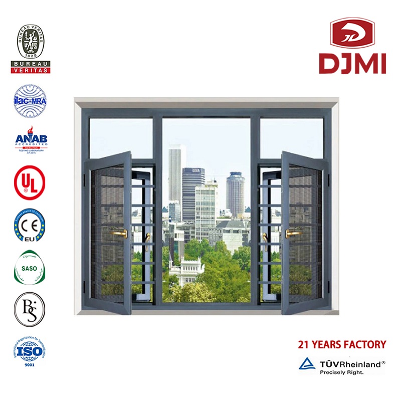 Fachada de aluminio multifuncional francesa para el mercado de Estados Unidos de América especializado en ventanillas de gas de aluminio aislante ventana de acero nuevo diseño diseño de aluminio persianas de aluminio laminado ventana ...