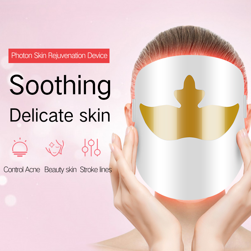 Fabricación de suministro LED PDT Mascarilla de belleza Smart Levantamiento Renovación Facial Terapia Magnética Mascarilla Cara Portátil Age-Anti Face Herramienta