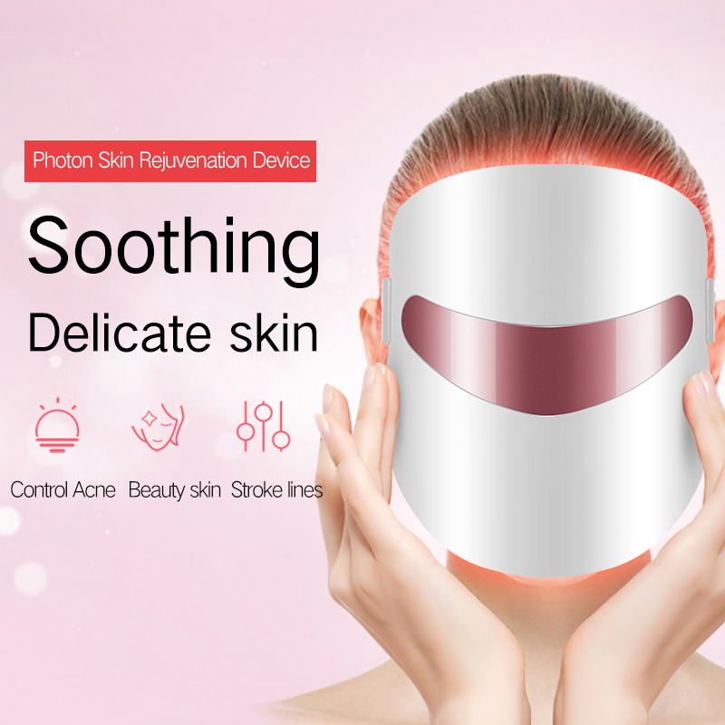 Korea Design LED PDT Beauty Face Mask Professional Beauty Salon 3 Color Photo PDT Red LED Facial Light Therapy Beauty Mask