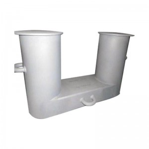 Amarre del buque con vigas de acero