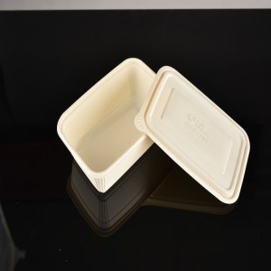 Almuerzos de almidón de maíz biodegradables con abono orgánico de alta calidad