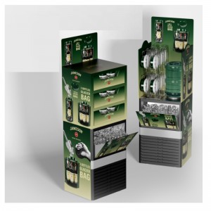 Tmj714 fabricante de estanterías multicapa de plástico supermercado de leche y bebidas