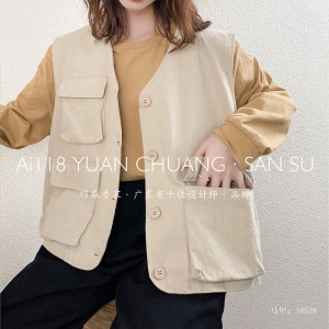 Diseño liviano diseño sencillo chaleco de moda chaleco de seda