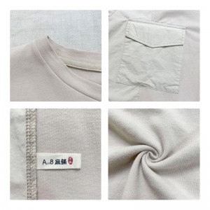 Diseño liviano estilo cilíndrico coser mangas estilo recreativo seda tamaño grande personalizar 12.635 camisetas