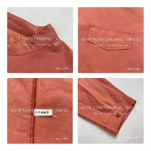 Diseño liviano estilo estilo estilo casual, barra rayada, extra grande, camisa redonda 17.833