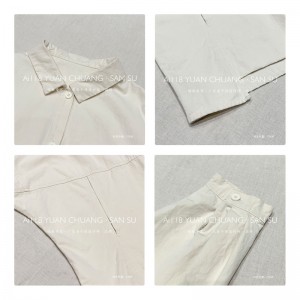 Diseño liviano estilo estilo casual, barra rayada, extra grande, camisa holgada 17.839