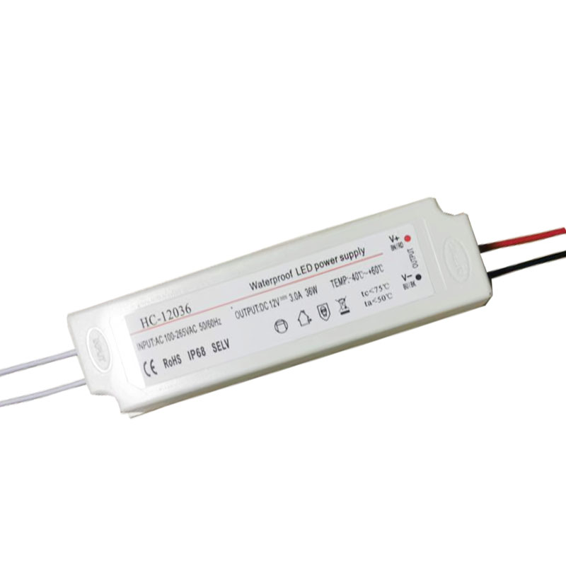 12 v 3.75a 45w interruptores de luz a prueba de agua LED