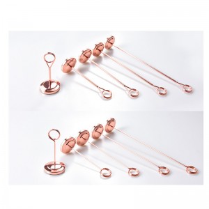 TMJ PP-541 Exhibición de la etiqueta del precio de los productos básicos del metal del tenedor de la etiqueta de la hornada del pan