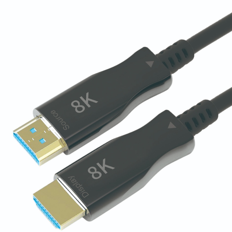 Ventas calientes 10M \/ 33ft HDMI 8K extensor aoc con 8K @ 60Hz \/ 4K @ 120Hz 48Gbps macho a macho para proyección de video