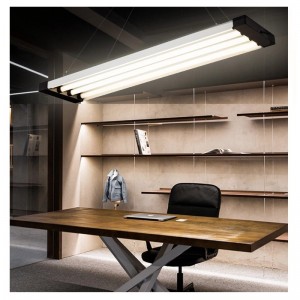 Oficina Centro comercial Candelabro de oficina Candelabro Candelabro Candelabro Lámpara de techo de esquina en forma de tira simple Alta potencia