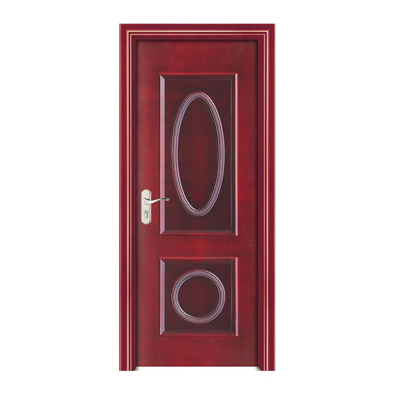 2021 China puerta única de madera con puertas de seguridad con cerradura inteligente en tratamiento de superficie de pintura chaina