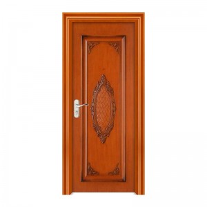 2021 China puerta única de madera con puertas de seguridad con cerradura inteligente en tratamiento de superficie de pintura chaina