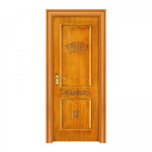 2021 China puerta de madera simple puerta exterior wpc puerta pintada para comercial barato