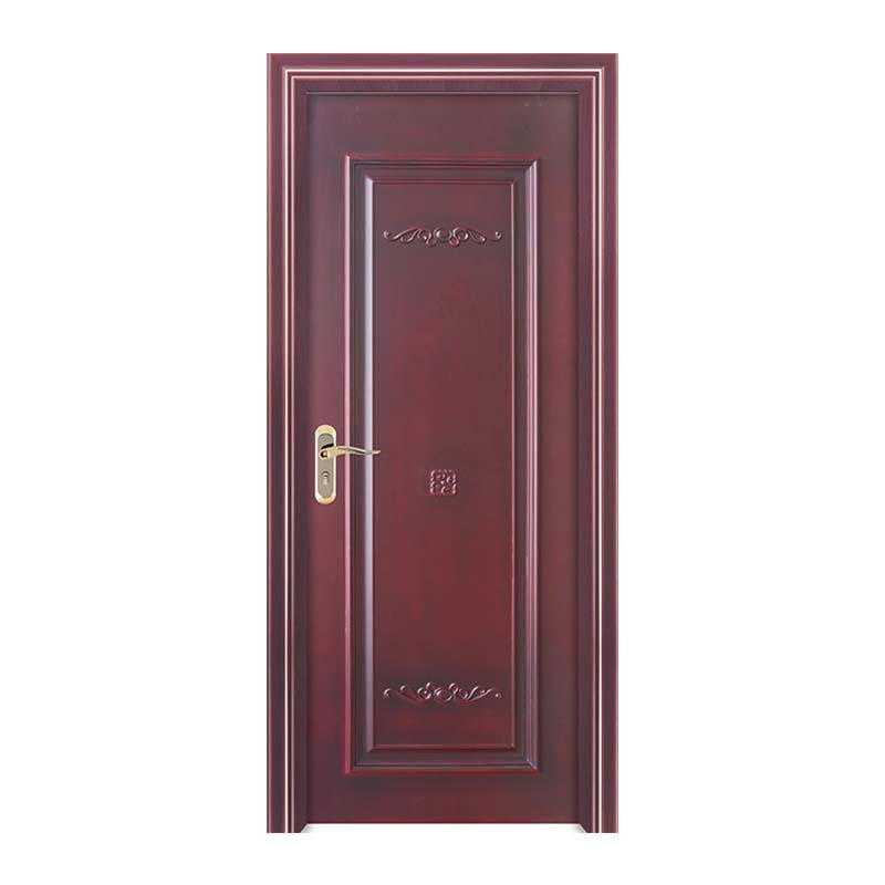 2021 China puerta de madera simple puerta exterior wpc puerta pintada para comercial barato