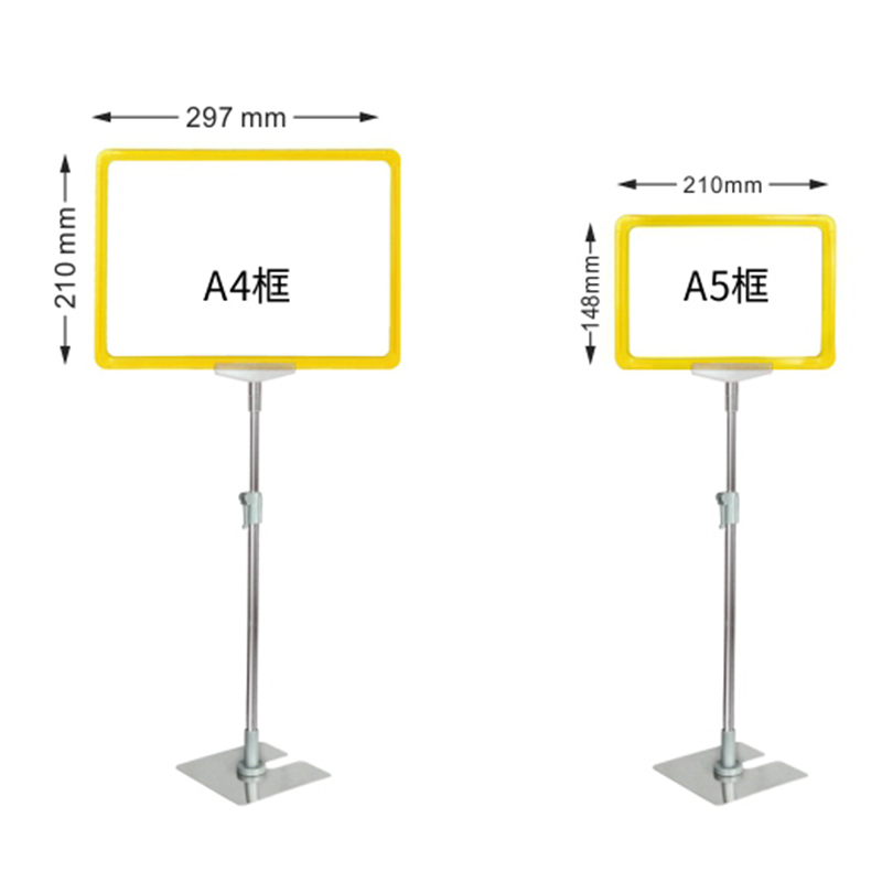 TMJ POP 044Para tienda de muebles y librería Soporte de exhibición de madera de mesa Soporte de letrero acrílico transparente POP 8.5 x 11 pulgadas Marco de anuncio