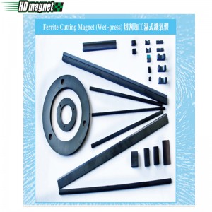 Imán de corte de ferrita (prensa húmeda)