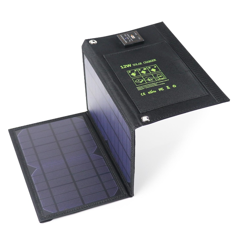 Bolsa plegable solar de 12w