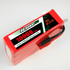 HD Power 10000mah 25C 6s 22.2v lithium Battery