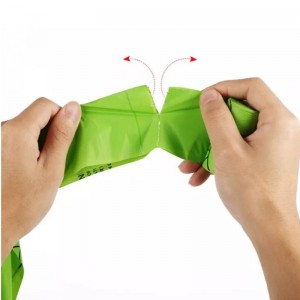 Bolsa de estiércol de mascota desechable compostable bolsa de estiércol de perro respetuosa con el medio ambiente bolsa de almidón de maíz biodegradable