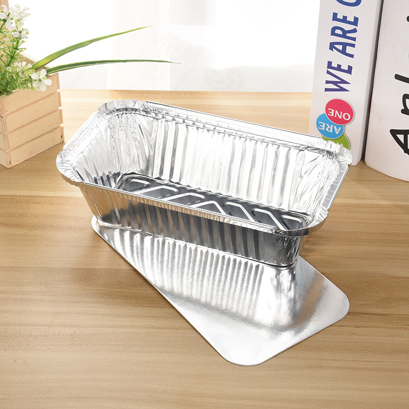Envase de comida para llevar de papel de aluminio de uso alimentario desechable Fiambrera de comida de papel de aluminio biodegradable