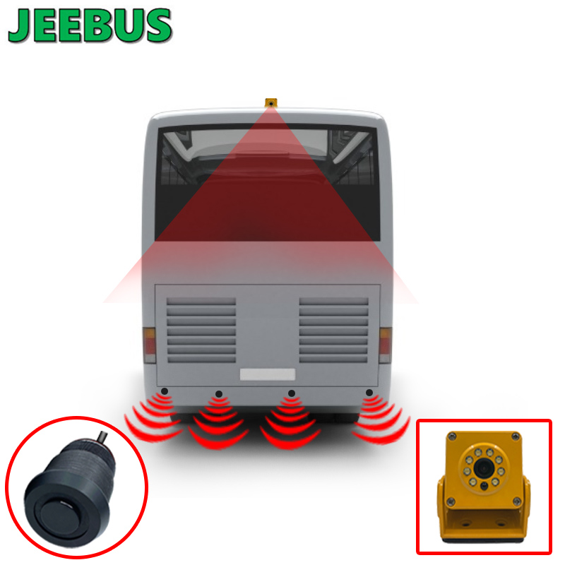 Sistema de monitoreo de sensores de radar de estacionamiento de autobuses