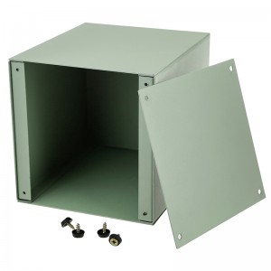 Urna de metal verde menta