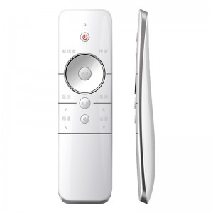 Control remoto universal maestro blanco inalámbrico personalizado de 16 teclas para lg \\/ tcl TV \\/ set top box