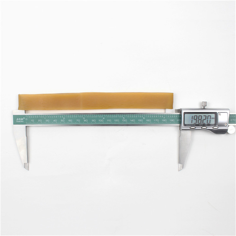 Fabricantes personalizados bandas de goma alargadas y ensanchadas amarillo transparente alta elasticidad no es fácil de romper bandas de goma de gran tamaño de la industria