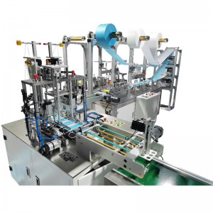 Máquina de mascarillas 1 + 1 de alta velocidad con dispositivo de corrección