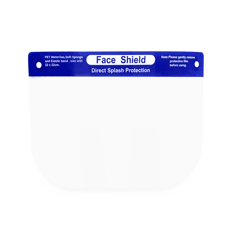 Producto de seguridad del distribuidor OEM Pantalla facial de esponja de plástico transparente