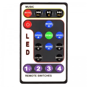 Luz teledirigida multifuncional inalámbrica vendedora caliente de la luz LED del bluetooth RF del precio bajo teledirigido