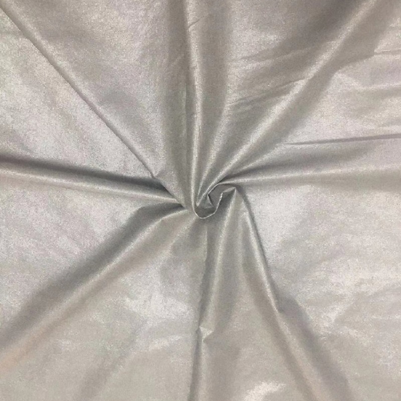 Tejido no tejido plateado Paño de fibra de plata resistente a la radiación Paño de protección de fibra de plata
