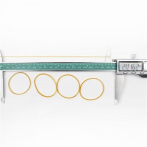 Anillo de goma adaptable al por mayor de la fábrica de la goma transparente amarilla antienvejecimiento de alta elasticidad