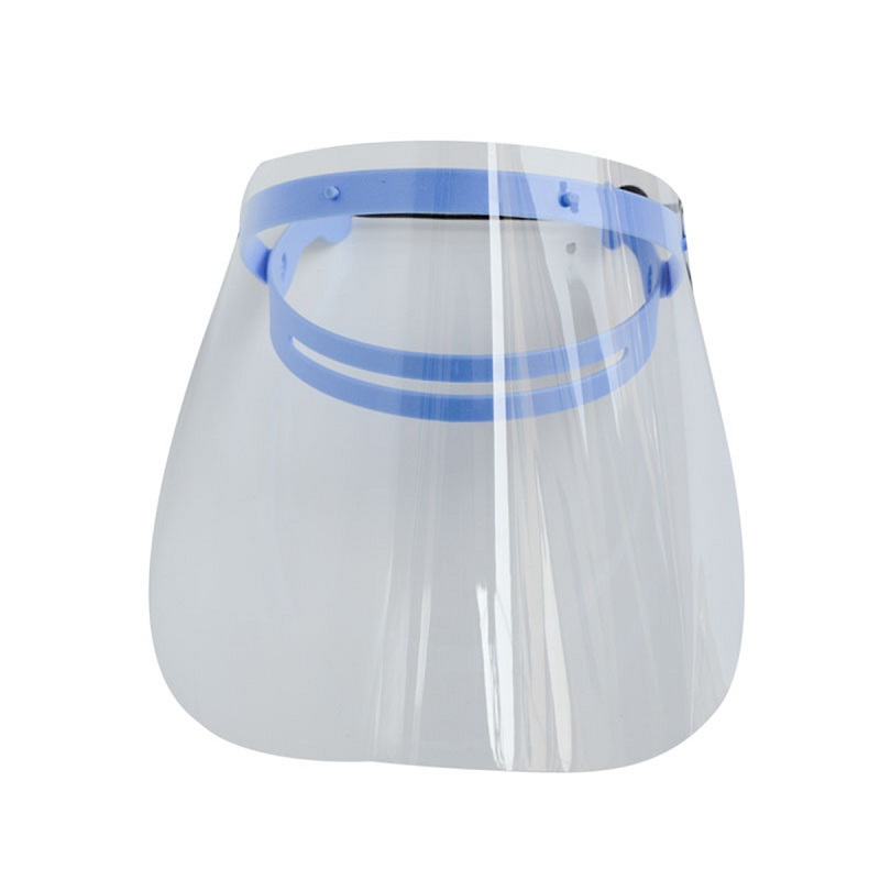Visera dental reutilizable anti salpicaduras de 0,25 mm Protector facial ajustable transparente para la venta