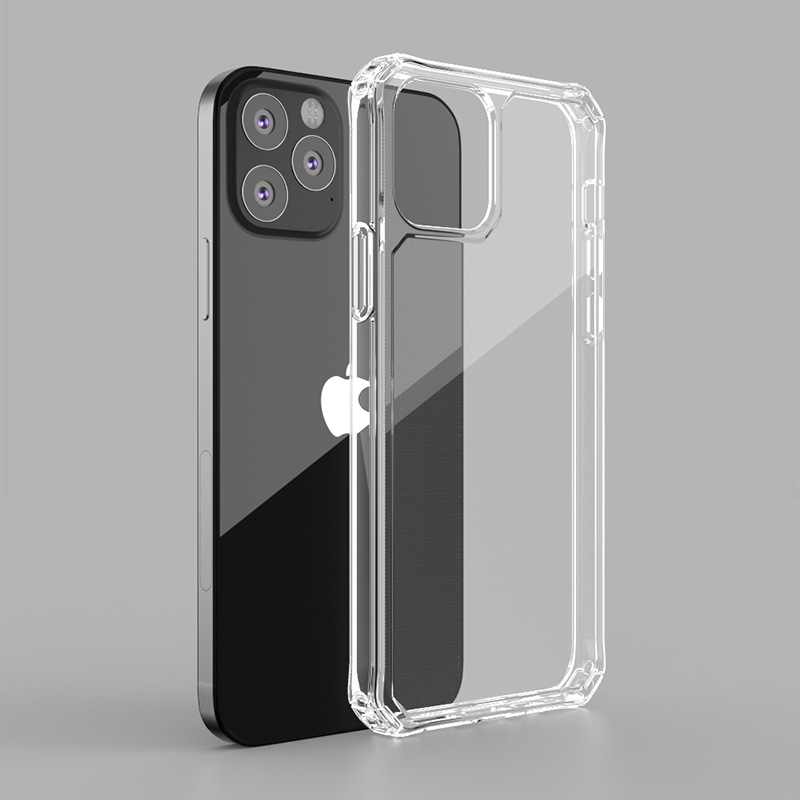 para el caso del iphone 12, hot sals 2mm armadura a prueba de golpes funda transparente para teléfono tpu transparente para iphone se a 11 12 pro max 2020 funda suave