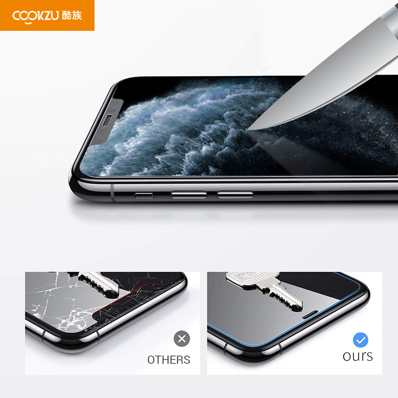 Película de pantalla de vidrio templado de alta calidad 9h caliente para el protector de pantalla Apple iPhone 11 Pro