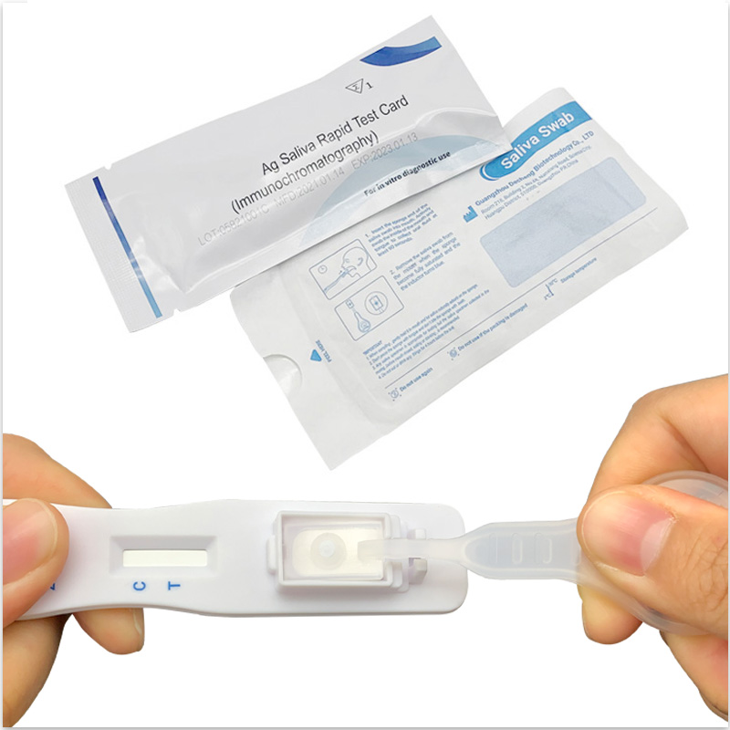 Prueba rápida de saliva V-CHEK ™ 2019-nCoV Ag (inmunocromatografía)