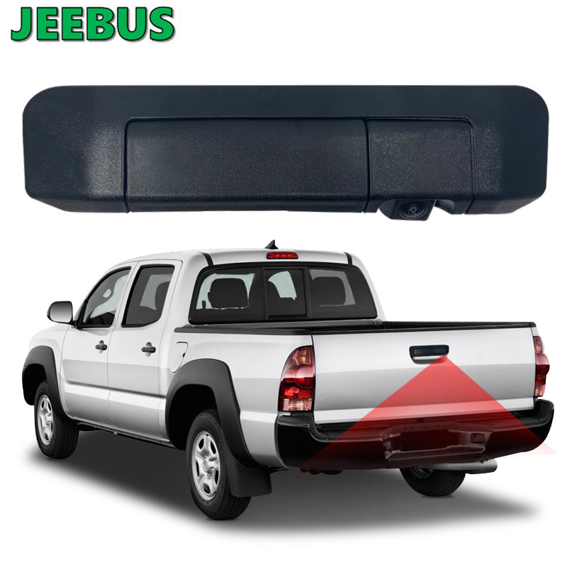 Cámara de camioneta HD con visión nocturna, manija de puerta impermeable, cámara de visión trasera inversa, reemplazo para Toyota Tacoma 2005-2015