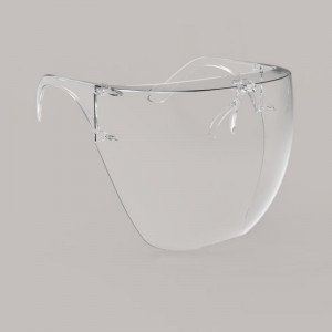 Equipo de seguridad anti-spray Pantalla facial de plástico Blocc con marco