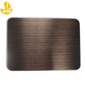 Cobertura cepillada chapado en No. 1