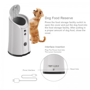 Dispensador de la cámara de perros.