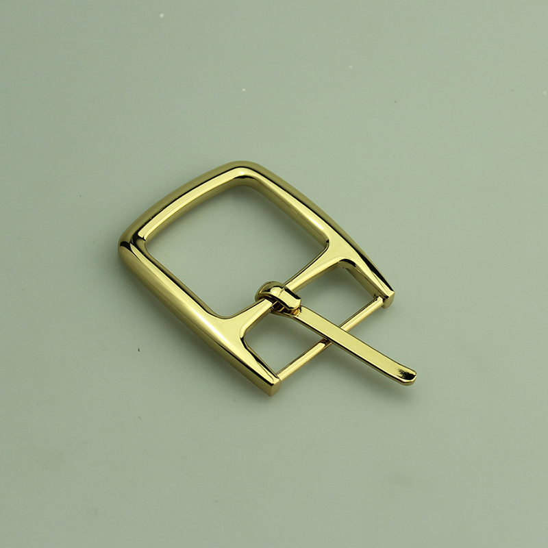 Hebilla de pasador de moda de oro brillante, accesorios de metal para el cinturón