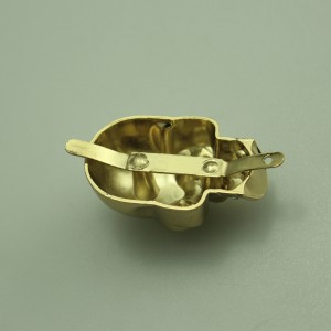 Etiqueta de metal de moda decorativa, accesorios de etiquetas para bolsa