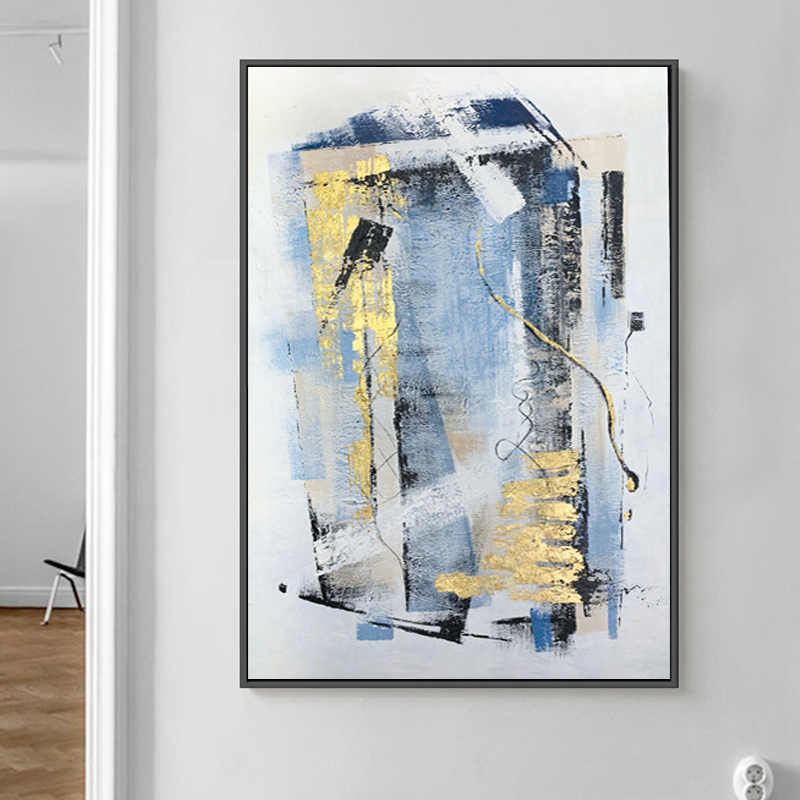 Contemporáneo Original Hecho a mano Modernos Pinturas para Arte de la Pared Arte Abstracto Arte de la pared Cuadros Pintura al óleo sobre lienzo